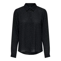 ONLY ONLZEKE STUD SHIRT BLACK