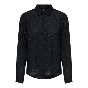 ONLY ONLZEKE STUD SHIRT BLACK