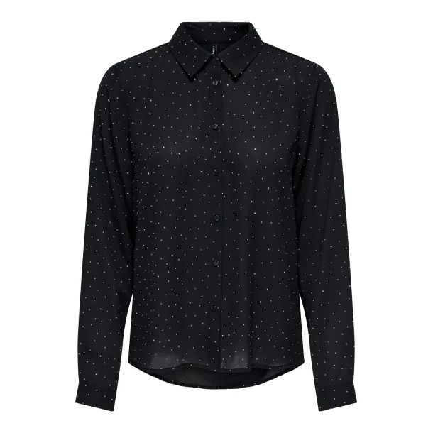 ONLY ONLZEKE STUD SHIRT BLACK