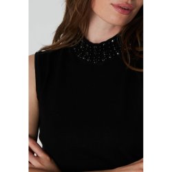 RUE de FEMME RDFTIRSA KNIT TOP BLACK 