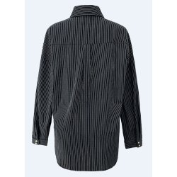 LIBERT� ESSENTIEL SARA LS T-SHIRT BLACK WHITE PINSTRIPE