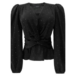 LIBERT ESSENTIEL TIKI TWIST BLOUSE BLACK DIAMOND