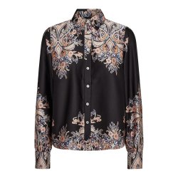 LIBERT� ESSENTIEL WENNISE LS SHIRT BLACK PAISLEY