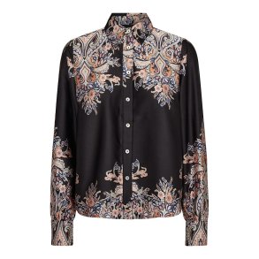 LIBERT� ESSENTIEL WENNISE LS SHIRT BLACK PAISLEY